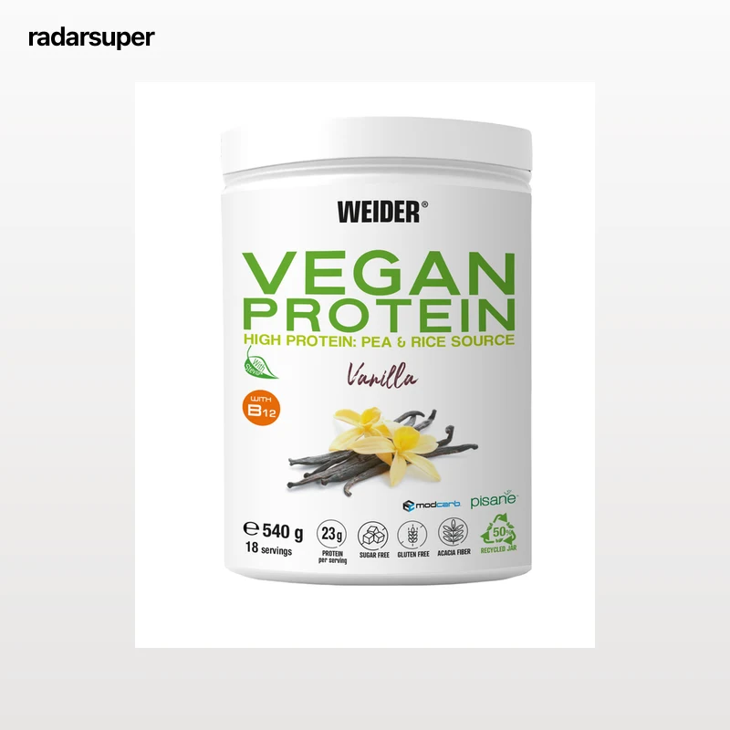 Proteína vegana sabor vainilla Weider 540g