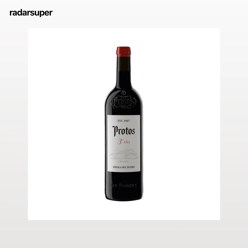 PROTOS Vino  tinto crianza (tercer año) con D.O. Ribera del Duero botella 75 cl.