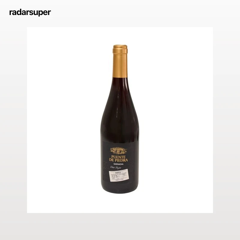 PUENTE DE PIEDRA Viñas viejas Vino tinto con D.O.P Cariñena botella 75 cl.