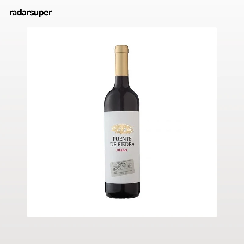 PUENTE DE PIEDRA Vino tinto crianza con D.O.P Cariñena botella 75 cl.