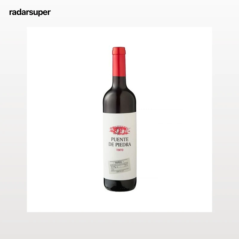 PUENTE DE PIEDRA Vino tinto con D.O.P Cariñena botella 75 cl.