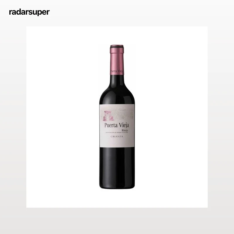 PUERTA VIEJA Vino tinto crianza con D.O. Ca. Rioja botella 75 cl.