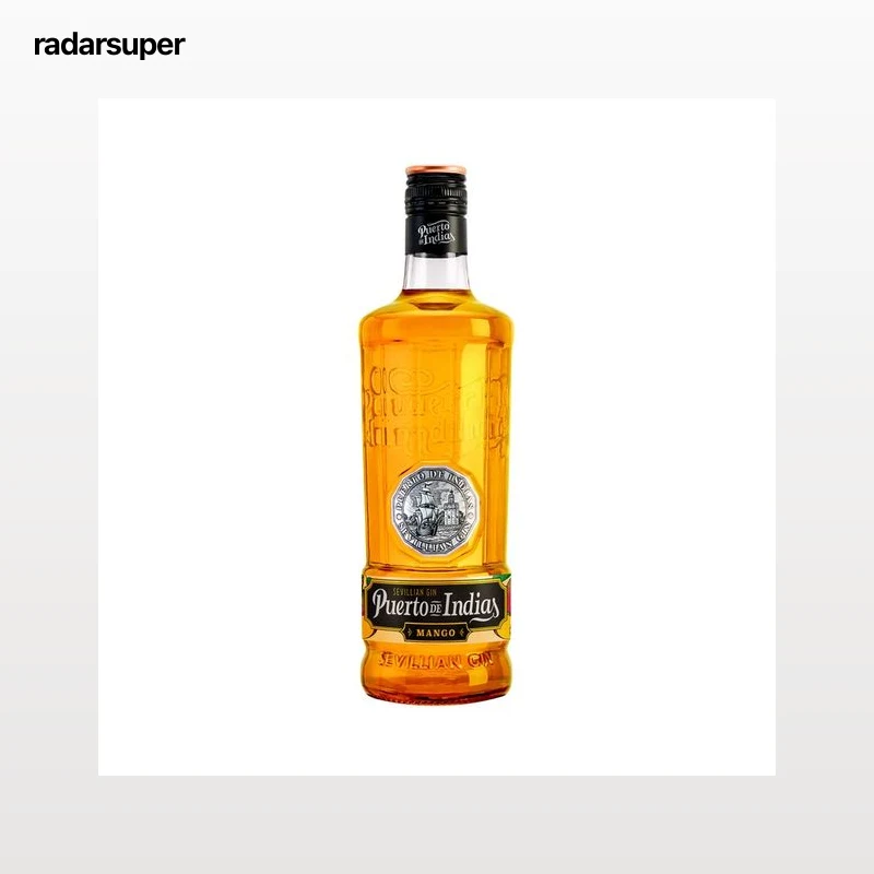 PUERTO DE INDIAS Ginebra premium tipo Sevillian gin con un toque de mango botella 70 cl.