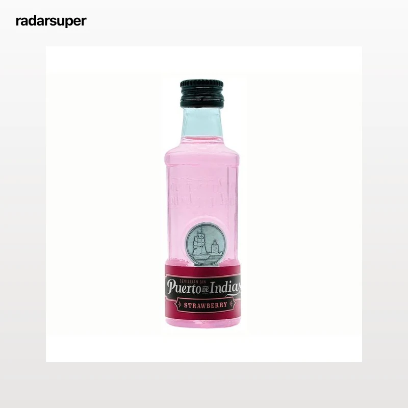 PUERTO DE INDIAS Ginebra rosada con sabor a fresa botella 5 cl.