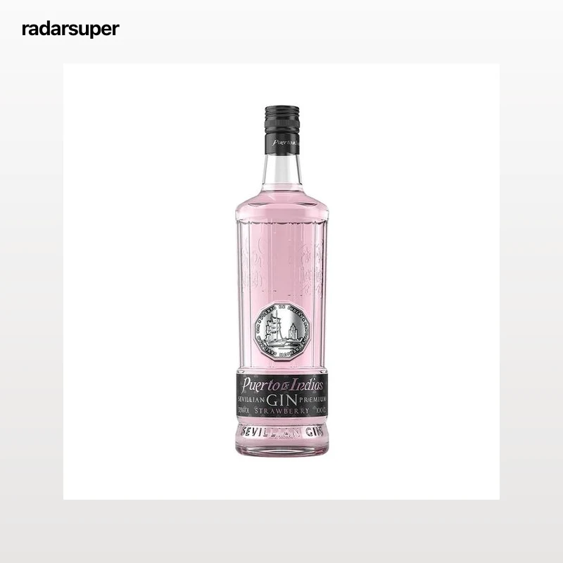 PUERTO DE INDIAS Ginebra con sabor a fresa botella 1 l.
