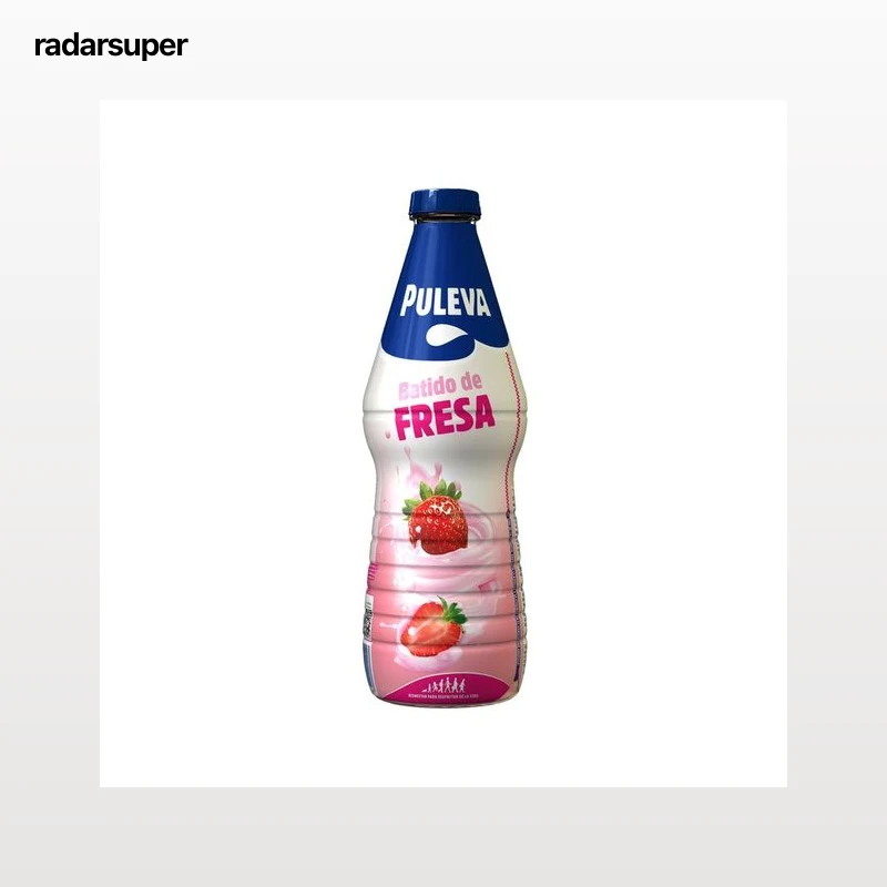 PULEVA Batido con sabor a fresa, elaborado con un 90% de leche PULEVA 1 l.