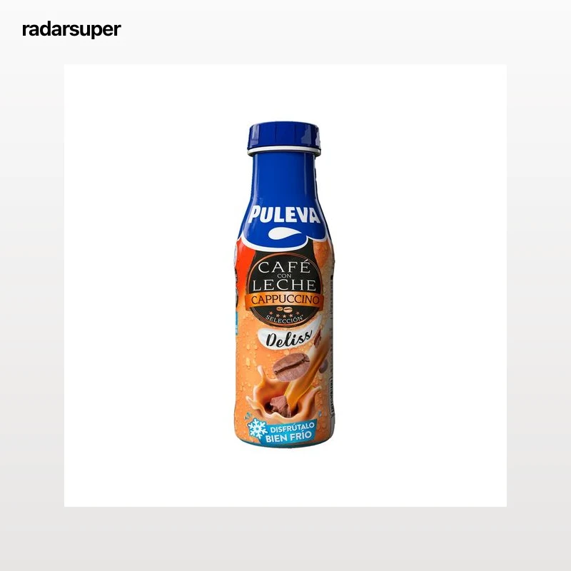 PULEVA Bebida láctea de café con leche (cappucino cremoso), elaborado sin gluten Deliss 240 ml.