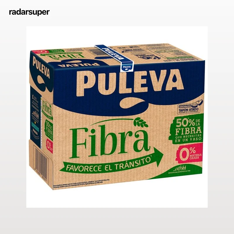 PULEVA Preparado lácteo bajo en grasas, y con alto contenido en fibra Fibra 6 x 1 l.