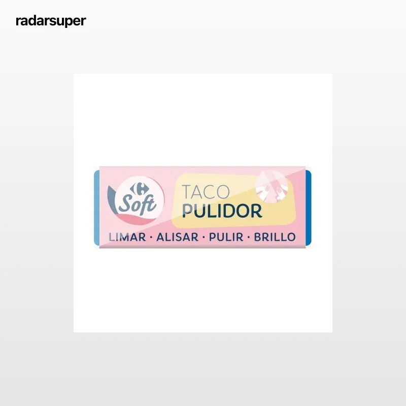Pulidor de uñas en taco Soft Carrefour 1 ud.