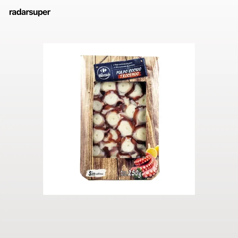 Pulpo cocido troceado Carrefour El Mercado 250 g