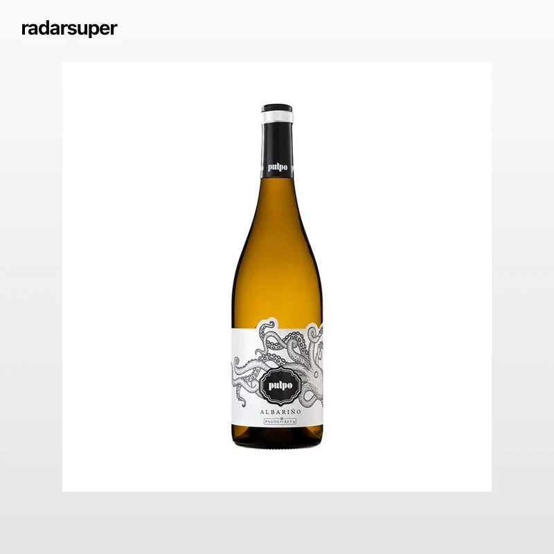 PULPO Vino blanco Albariño con D.O. Rías Baixas botella 75 cl.