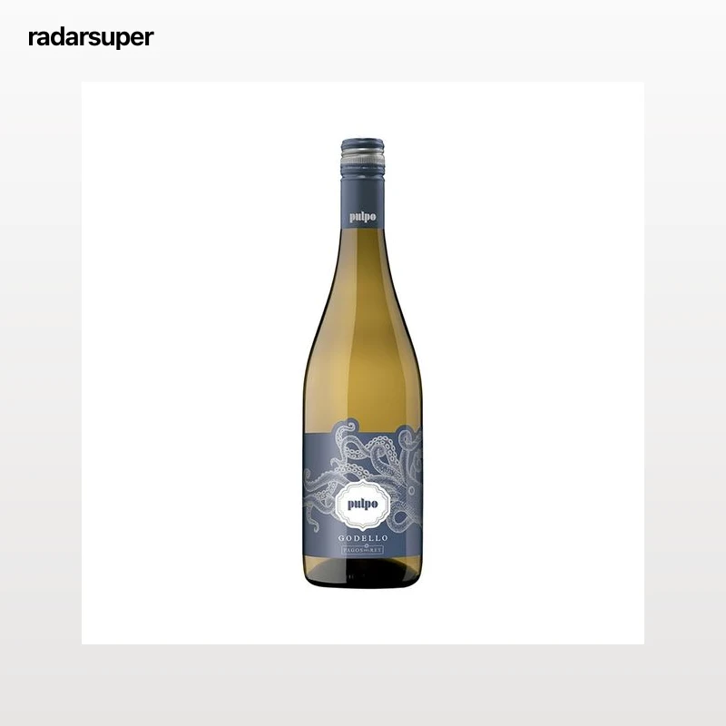 PULPO Vino blanco Godello con D.O. Monterrei botella 75 cl.