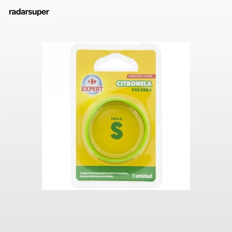 Pulsera antimosquitos citronela talla S Carrefour Expert 1 ud.