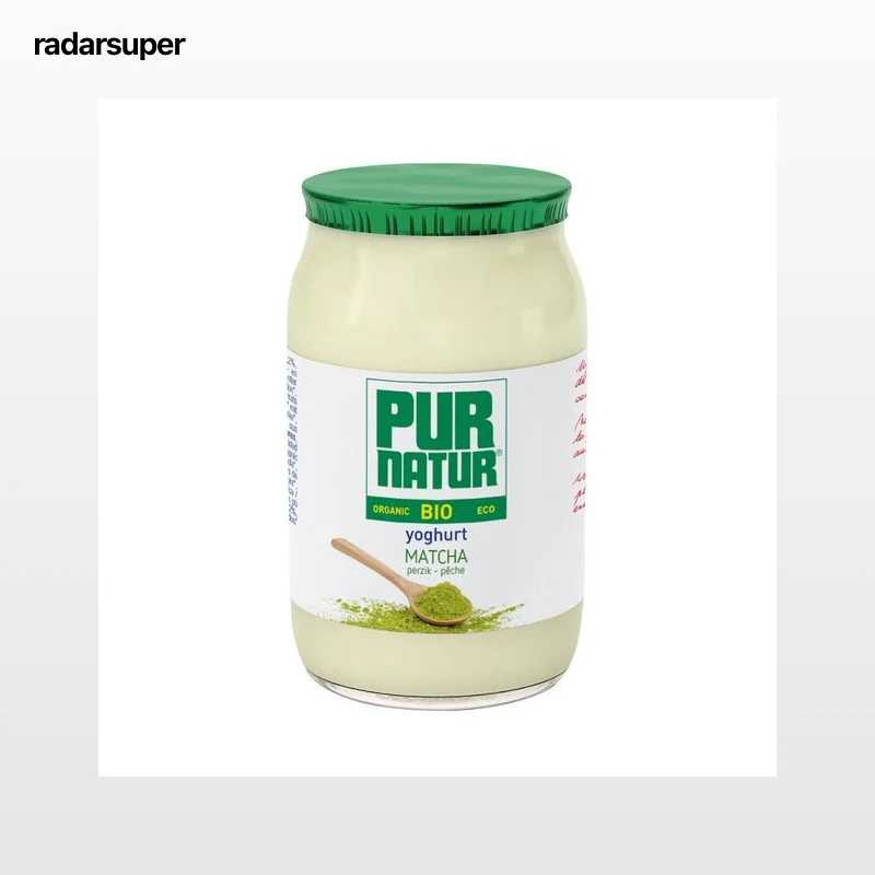 PUR NATUR Bio Yogur ecológico de Matcha y melocotón 150 g.