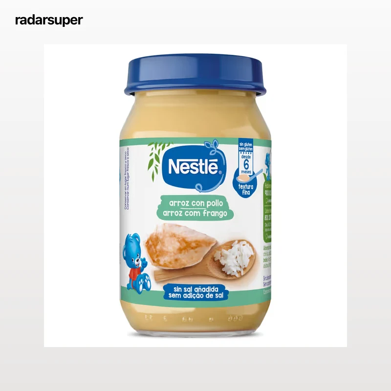 Puré de arroz blanco con pollo Nestlé 190 g