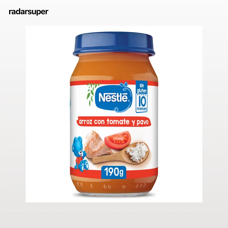 Puré de arroz con tomate y pavo Nestlé 190 g