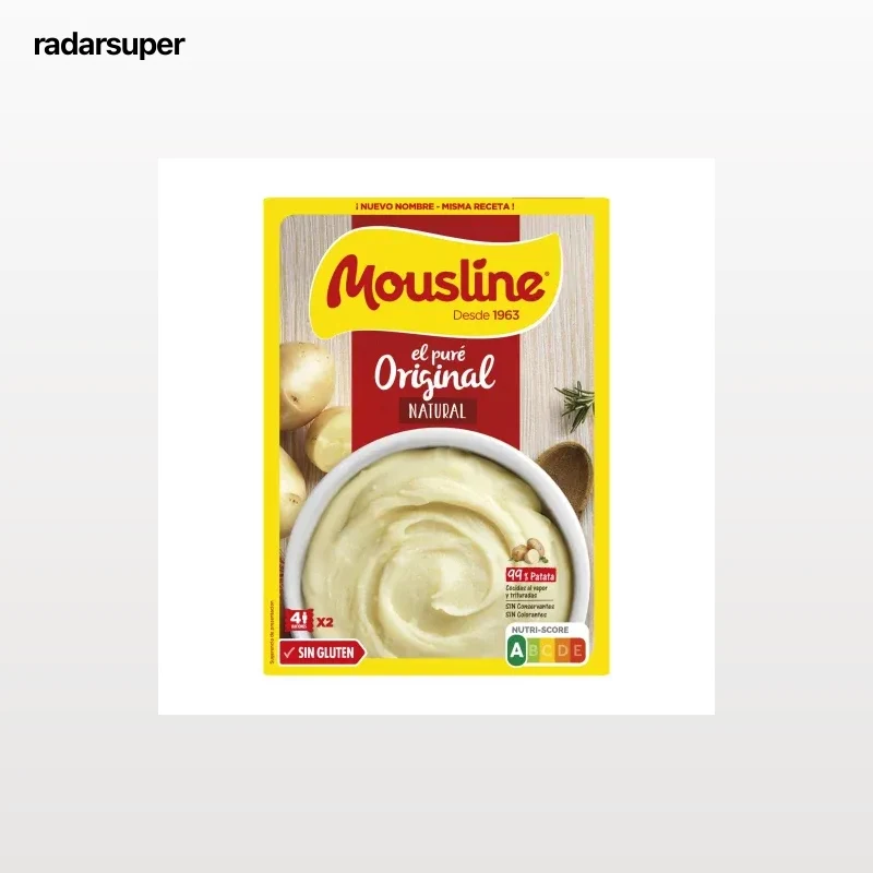 Puré de patatas sabor original Mousline sin gluten 230 g.