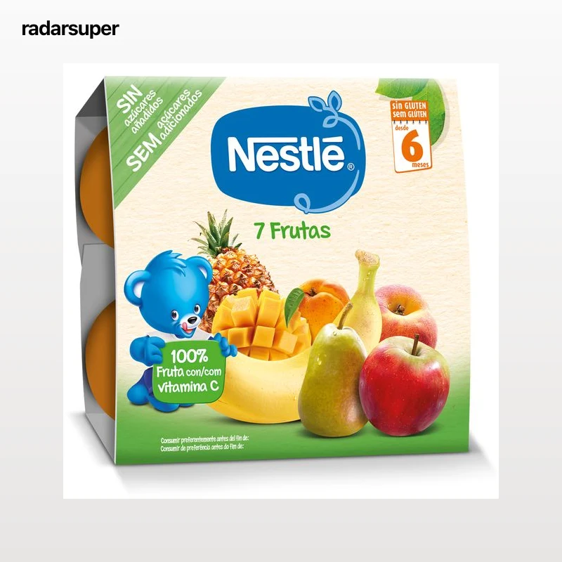 PURÉ DE FRUTA NESTLÉ 7 FRUTOS 4X100G