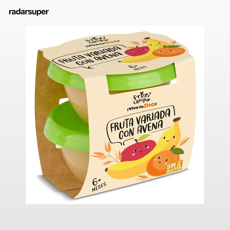 Puré de fruta variada con avena Dia Fruticampo pack 2 x 130 g