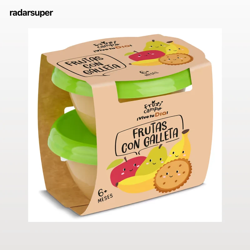 Puré de frutas con galleta Dia Fruticampo pack 2 x 130 g
