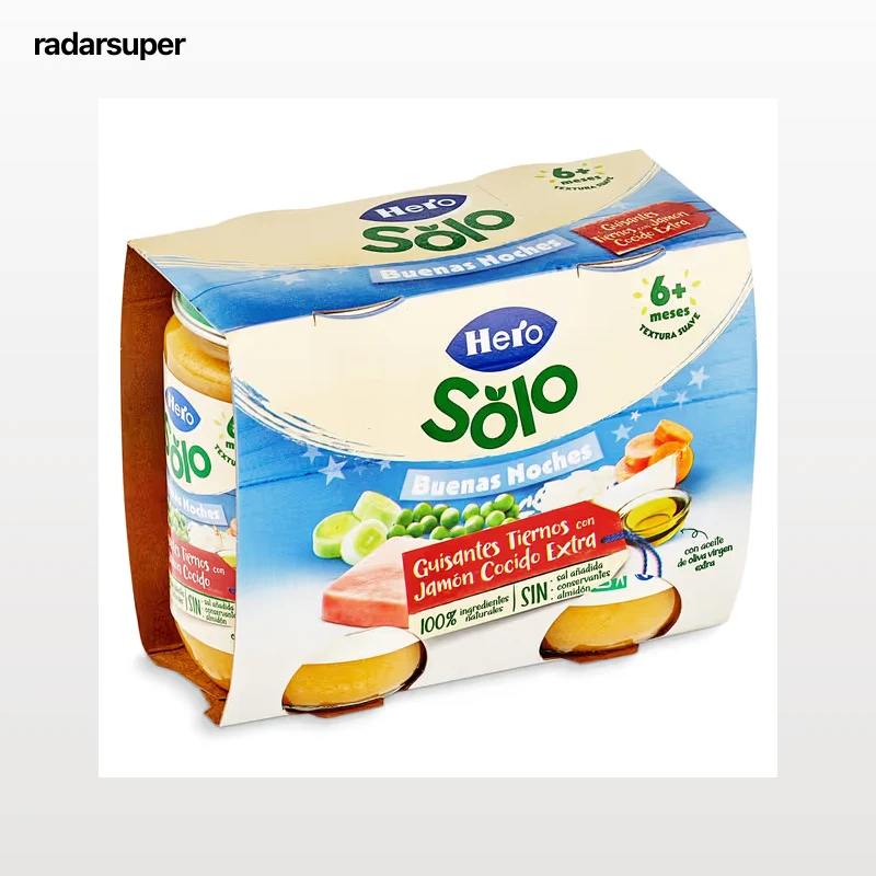 Puré de guisantes con jamón Hero 2 x 190 g