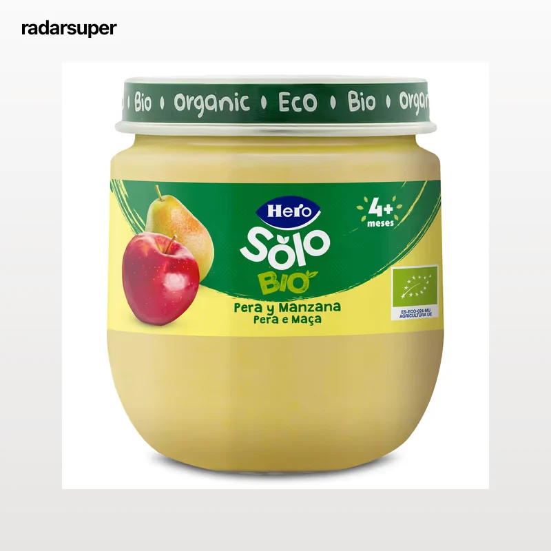Puré de pera y manzana Hero 120 g