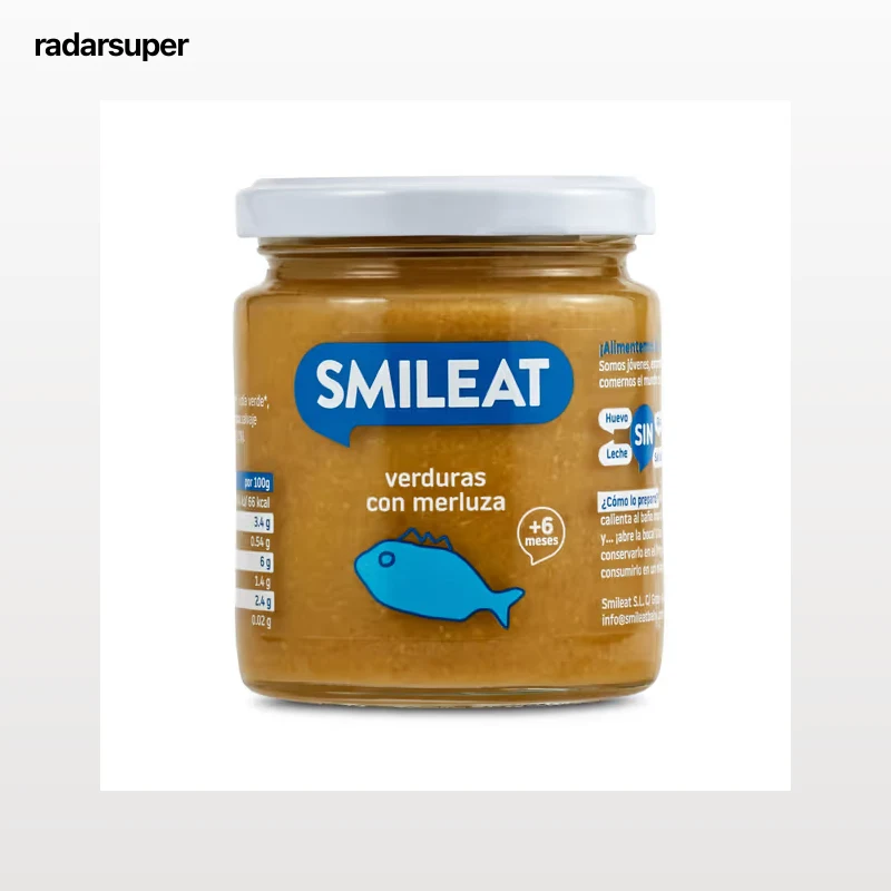 Puré de verduras con merluza Smileat 230 g