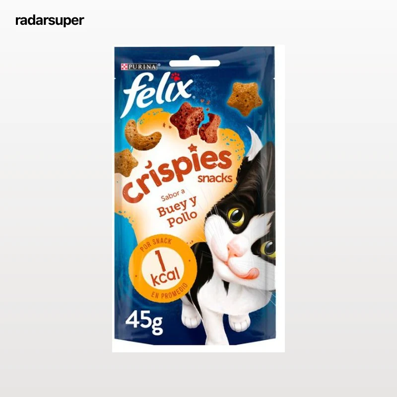 PURINA FELIX Crispies Buey y Pollo 45g.