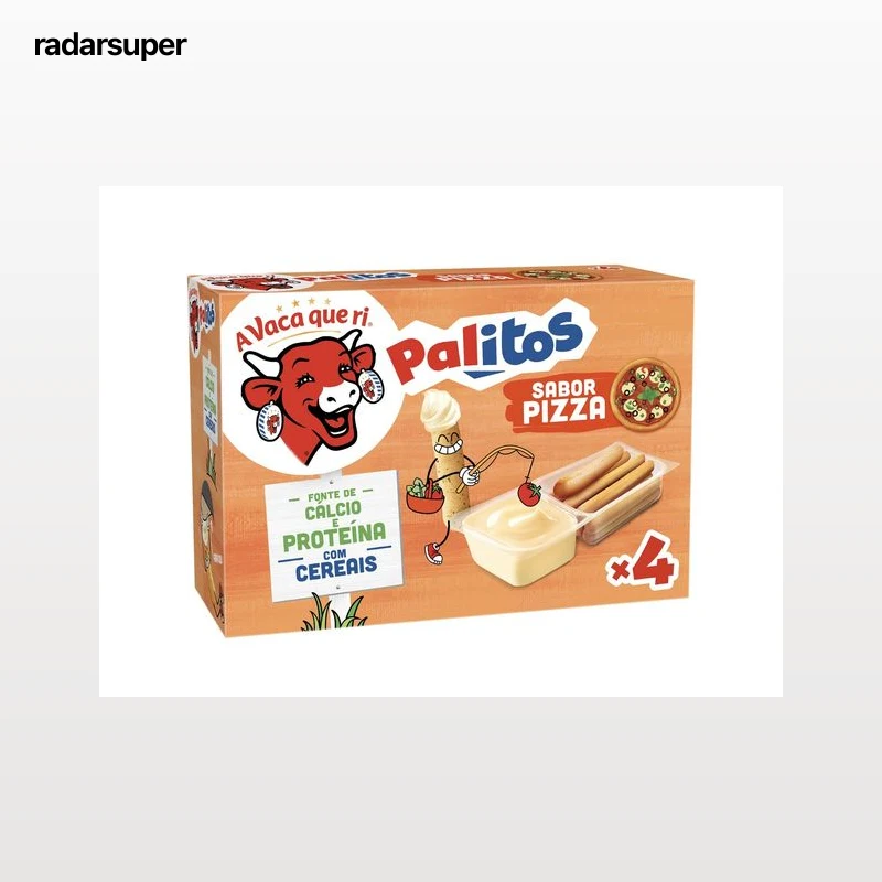 QUEIJO A VACA QUE RI PALITOS PIZZA 4X35GR
