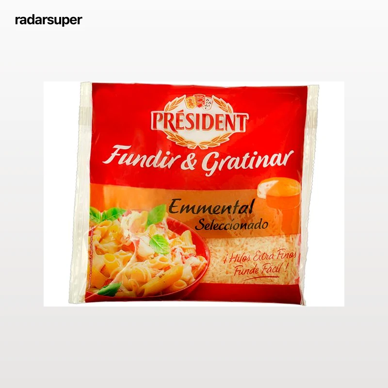 QUEIJO EMMENTAL RALADO PRESIDENT 150G