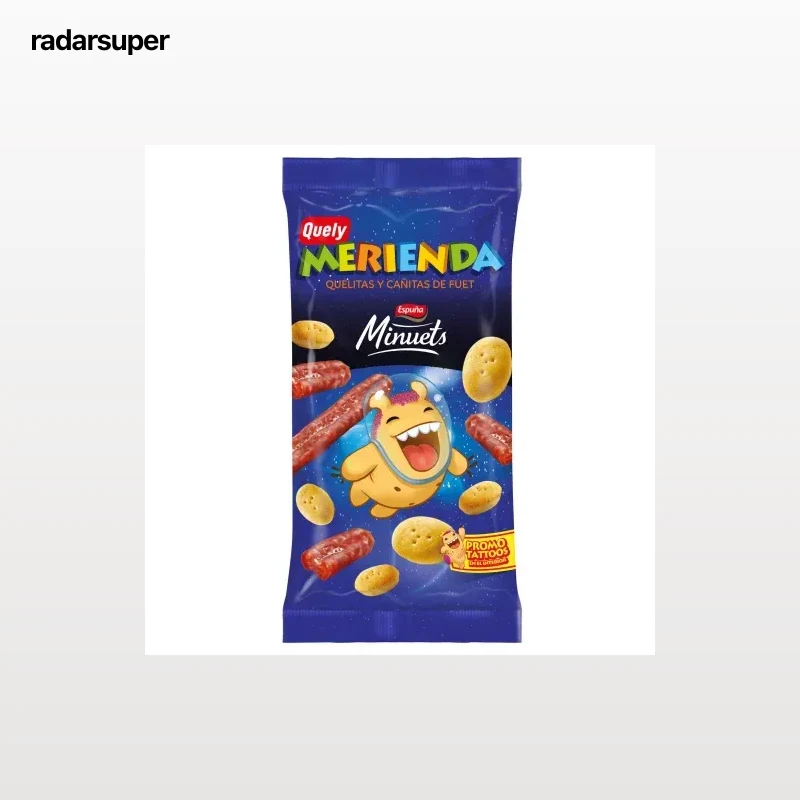 Quelitas y cañitas de fuet merienda Quely 68 g.