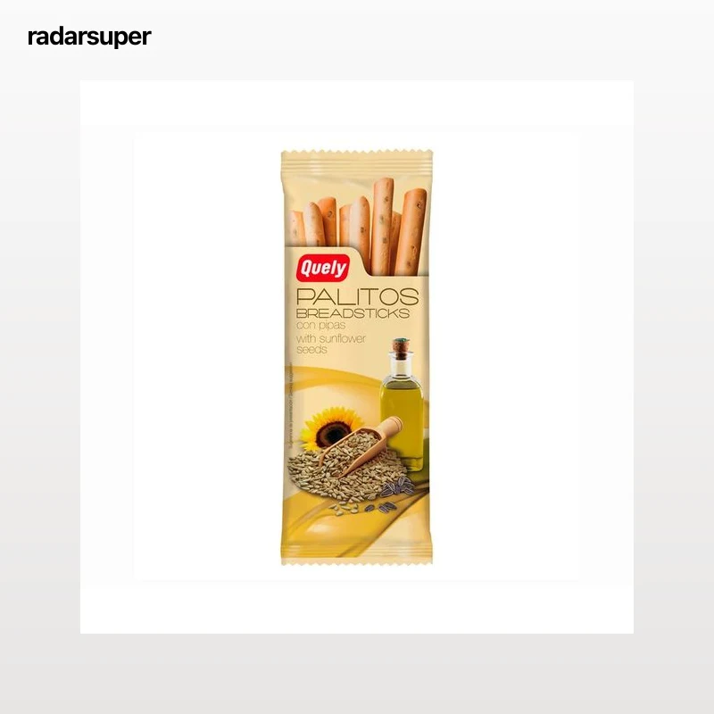 QUELY Palitos pan pipas QUELYV 50 gramos.