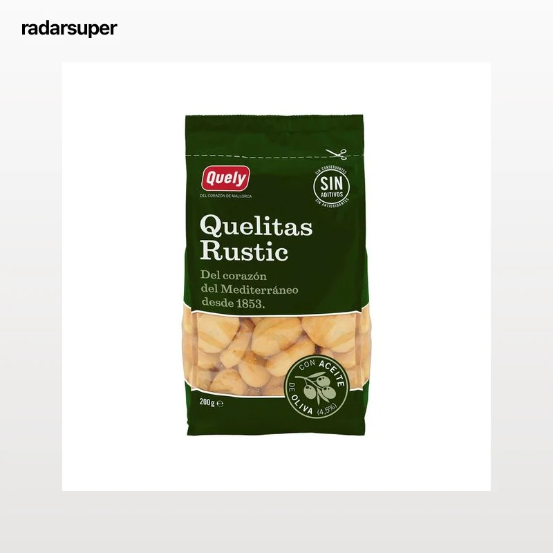QUELY Quelitas rústicas con aceite de oliva 200 g.