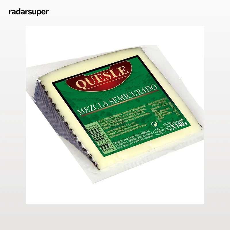 QUESLE Queso mezcla (vaca y oveja) semicurado 140 g.