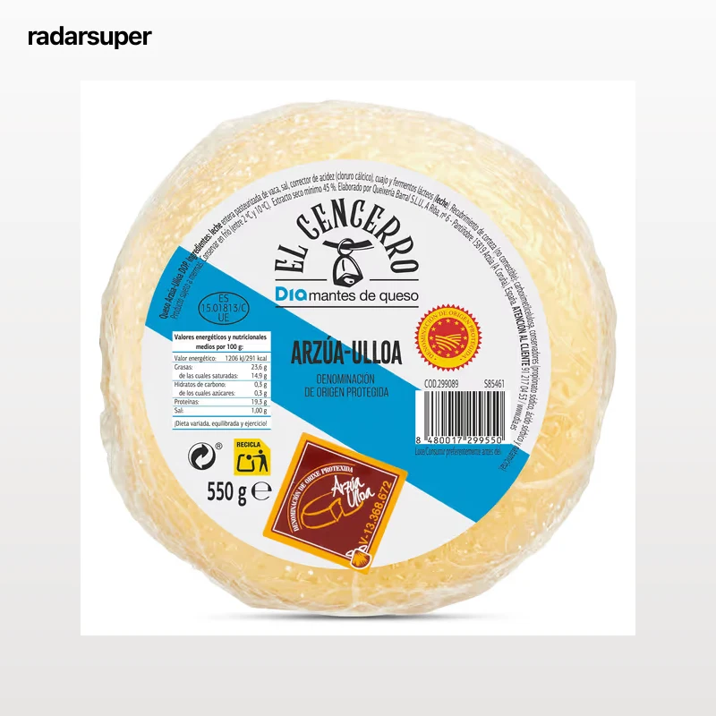 Queso Arzúa Ulloa D.O.P. Dia El Cencerro 550 g