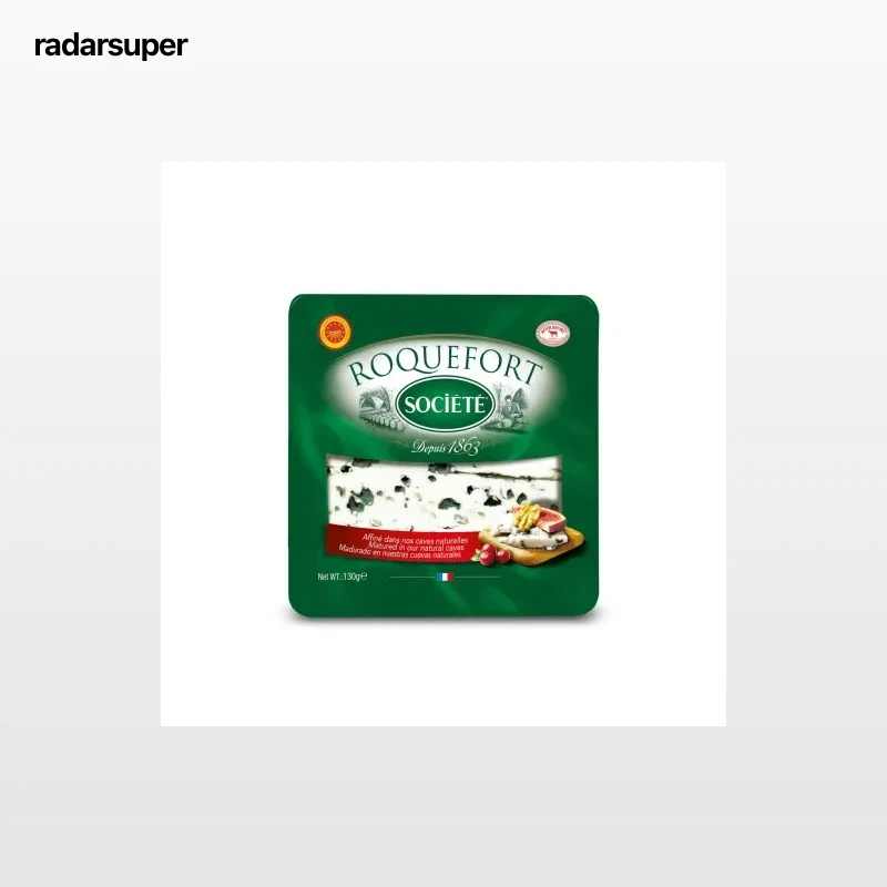 Queso azul roquefort Societé cuña de 130 g.