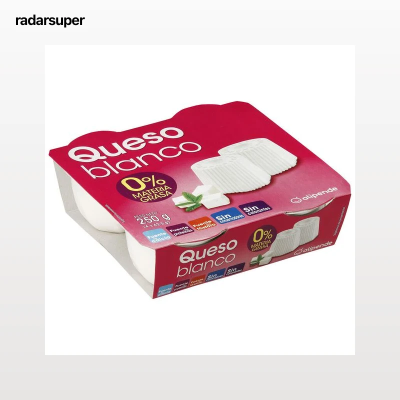 Queso blanco 0% materia grasa Alipende pack 4 uds