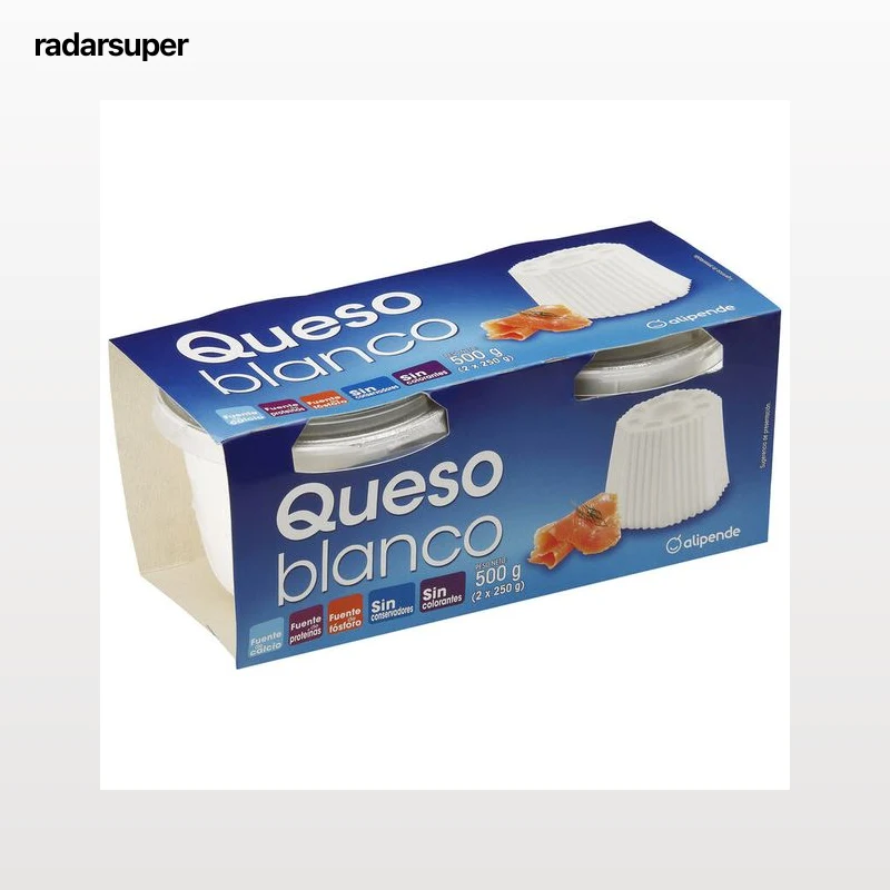 Queso blanco Alipende pack 2 de 250g