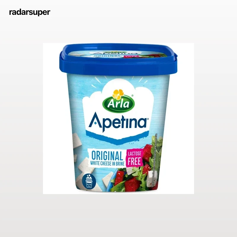 Queso blanco estilo mediterráneo en dados Apetina Arla sin lactosa 200 g