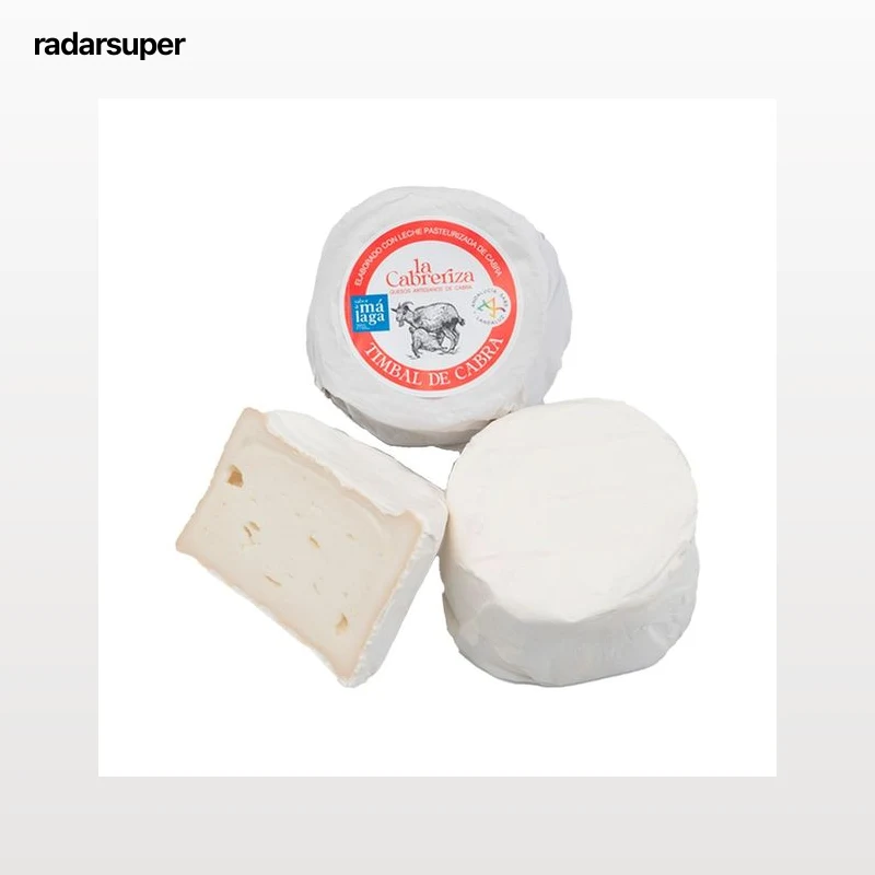 Queso de cabra de pasta blanda y de corteza enmohecida blanca.De textura blanda, cremosa y con ojos repartidos irregularmente en su masa. Sabor suave con ligeras notas de acidez láctica. LA CABRERIZA.