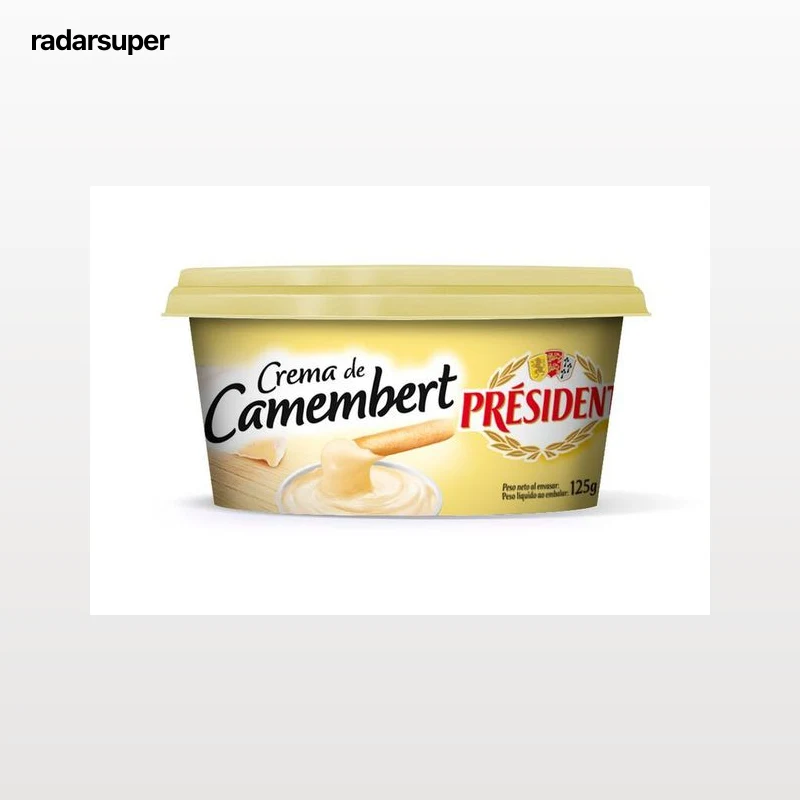 Queso crema de camembert para untar Président 125g