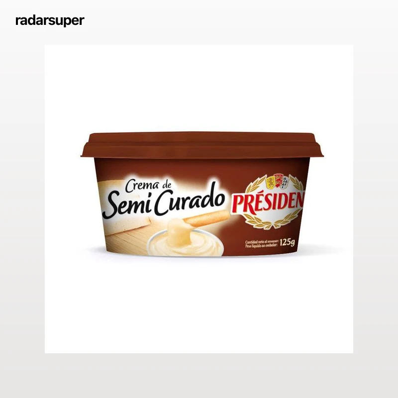 Queso crema semicurado Président 125g