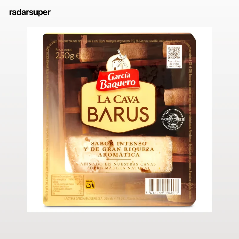 Queso curado La Cava Barus García Baquero 250 g