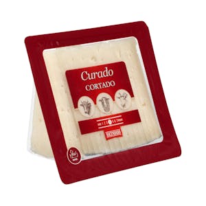Queso curado mezcla Hacendado cortado en cuñitas
