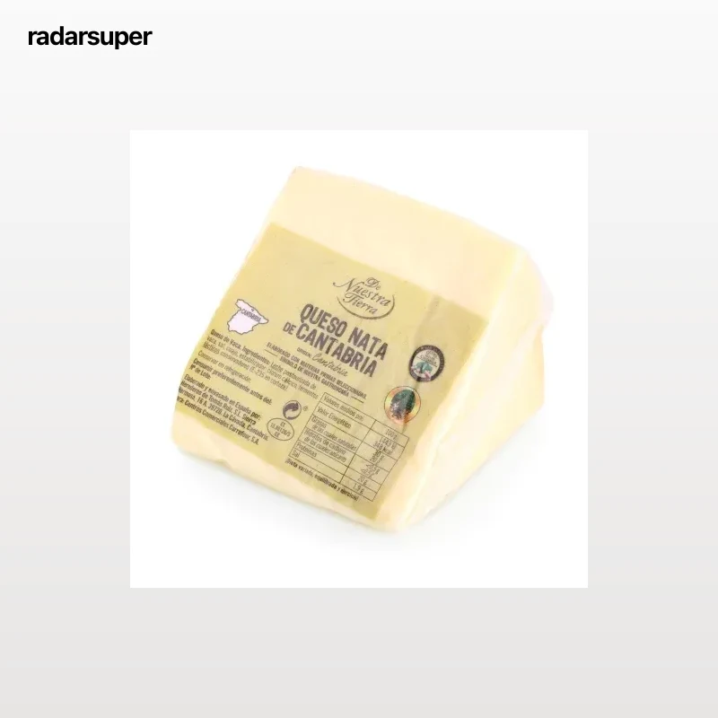 Queso D.O.P. Nata de Cantabria De Nuestra Tierra cuña 1/8, 200 g
