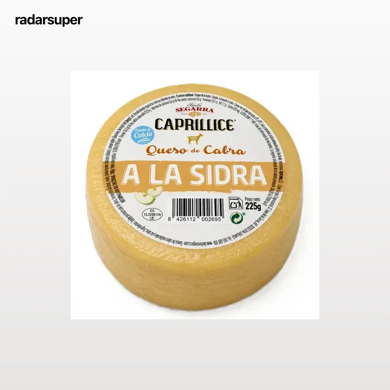 Queso de cabra a la sidra Caprillice pieza de 225 g.