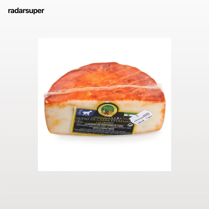 Queso de cabra curado graso corteza al pimentón Quesos Tradicionales de España 450 g aprox
