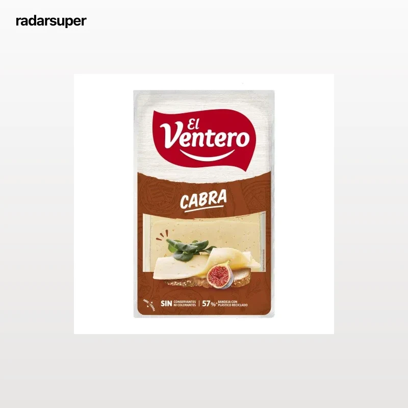 Queso de cabra en lonchas El Ventero 160 g.