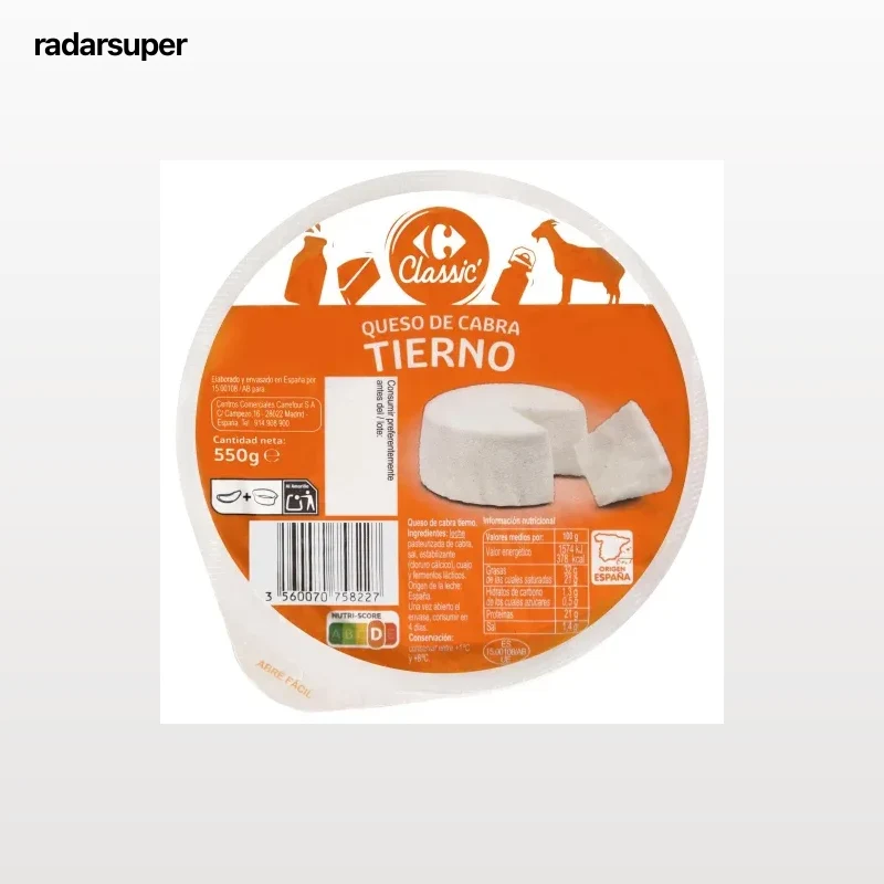 Queso de cabra tierno mini Carrefour 550 g