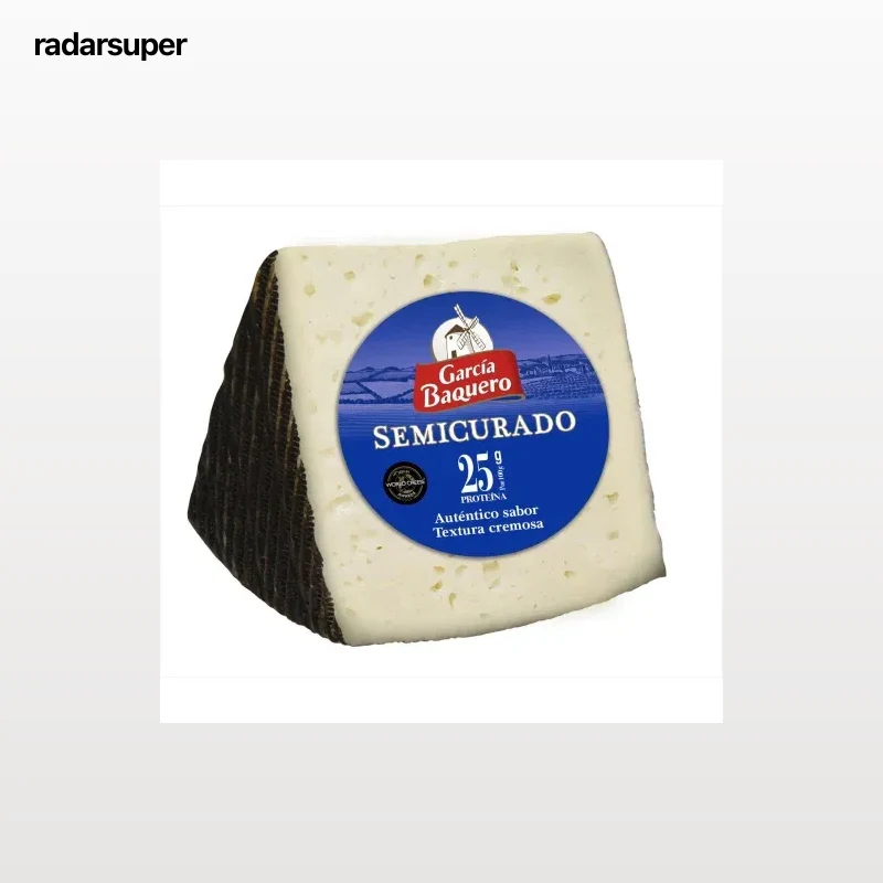 Queso de mezcla semicurado en cuña García Baquero 330 g.